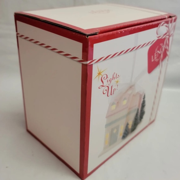 Lenox Light Up Cape Cod House Ornament Christmas Holiday Warm White 3" - Picture 3 of 8